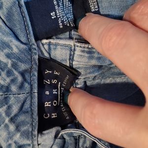 Crazy Horse Size 12 Denim Shorts